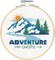 Adventure Awaits Counted Cross Stitch Kit – 6" Mountain Landscape Design with 14CT Aida, Bamboo Hoop, Threads & Needle, Beginner-Friendly DIY Embroidery, 5 Pieces